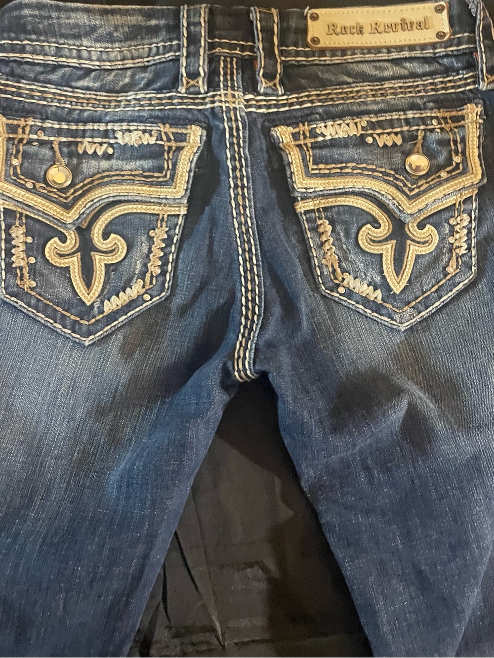 Women's Rock Rival,Kai Skinny Jeans with flap pockets. S 26